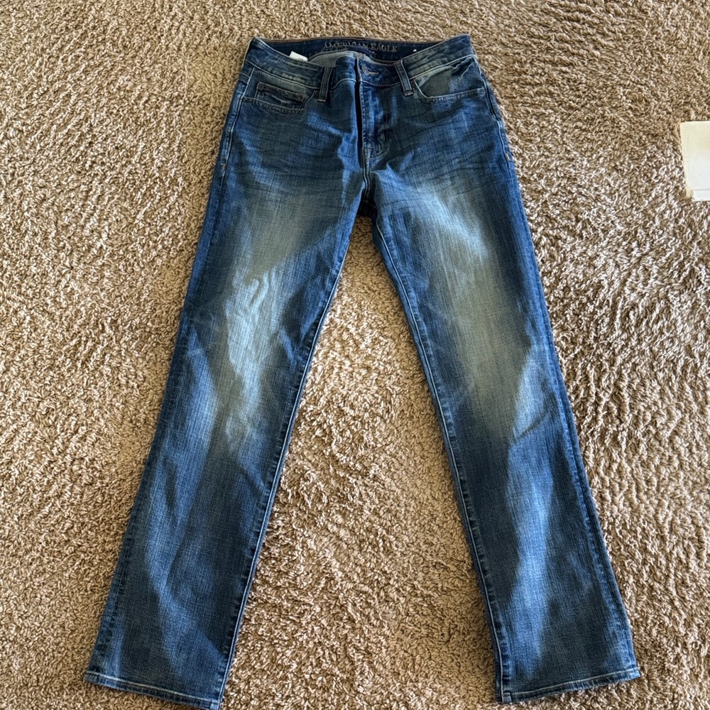 American Eagle Outfitters Dark Blue Straight Jeans